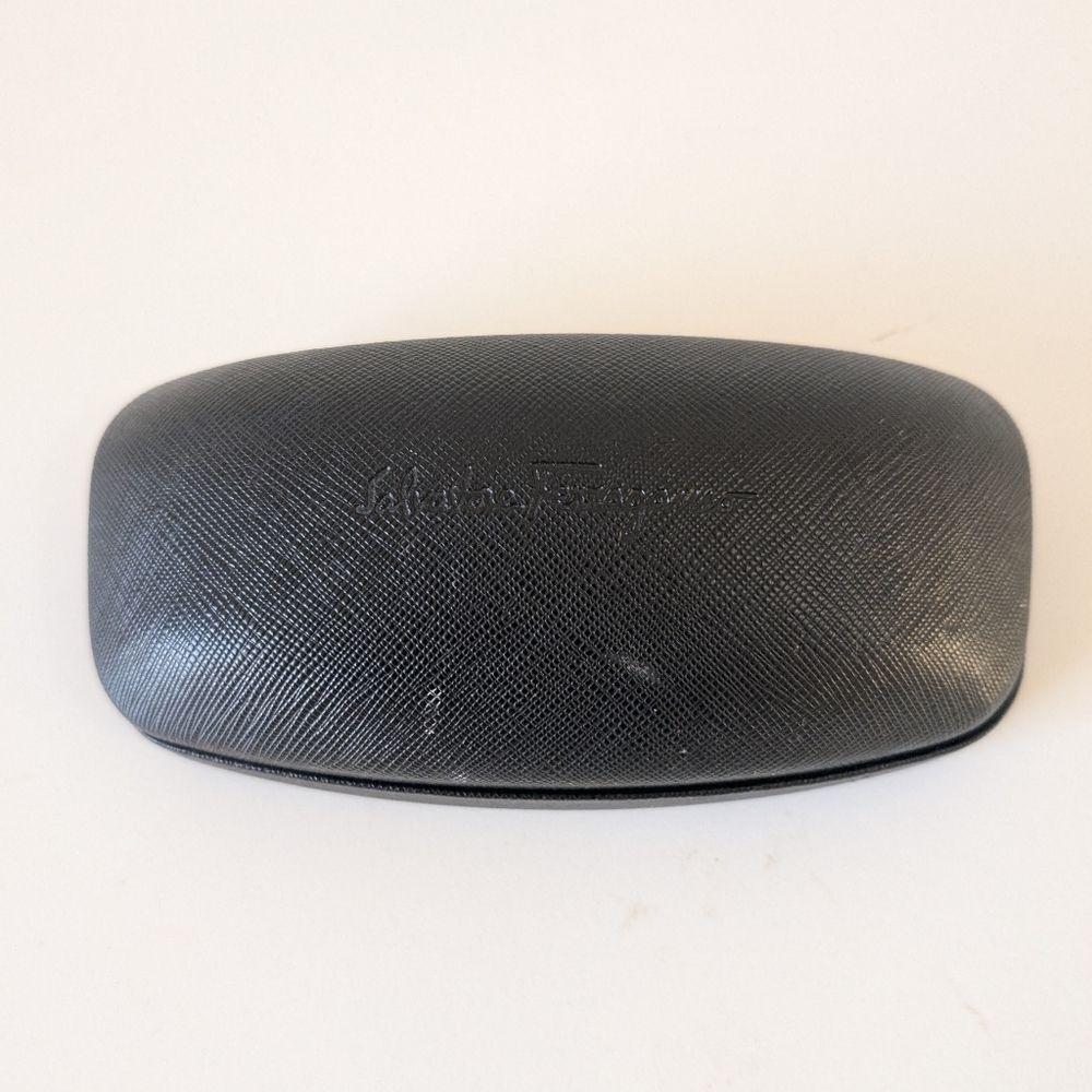 Salvatore Ferragamo Black Hard Eyeglass Sunglasses Hard Case